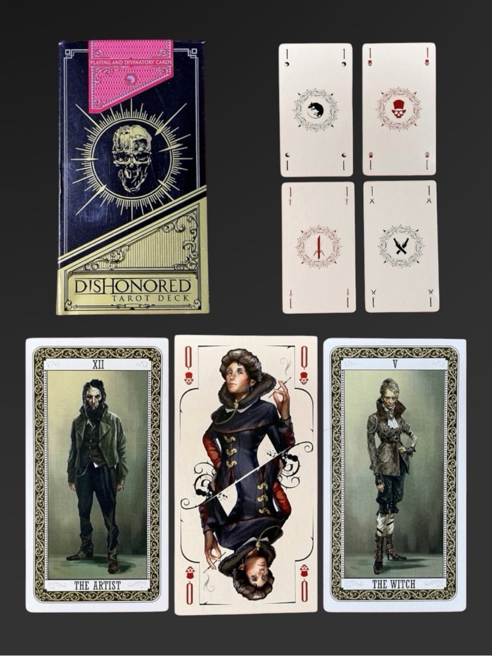 Bethesda Dishonored Tarot Deck Black Promotional Collectible Card Set Game Goth